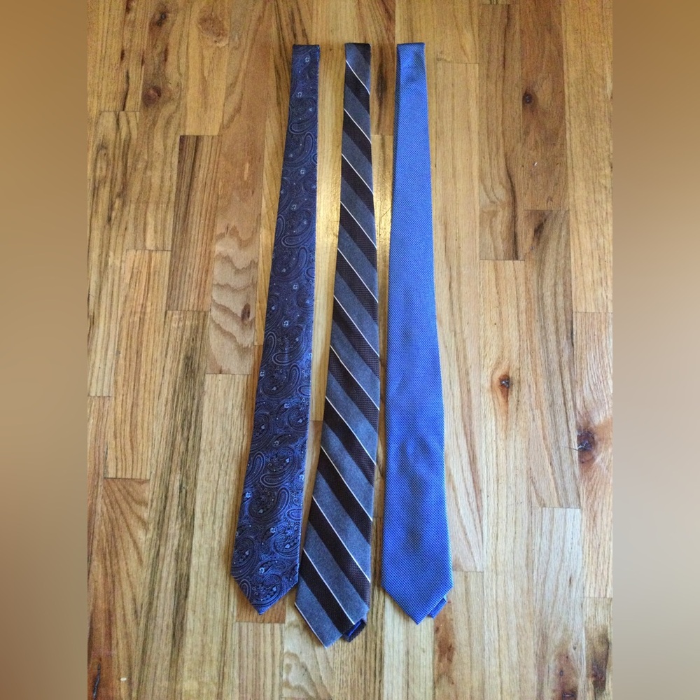 Three Designer Suit Ties